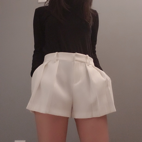 White Polyester Shorts - Picture 3 of 7